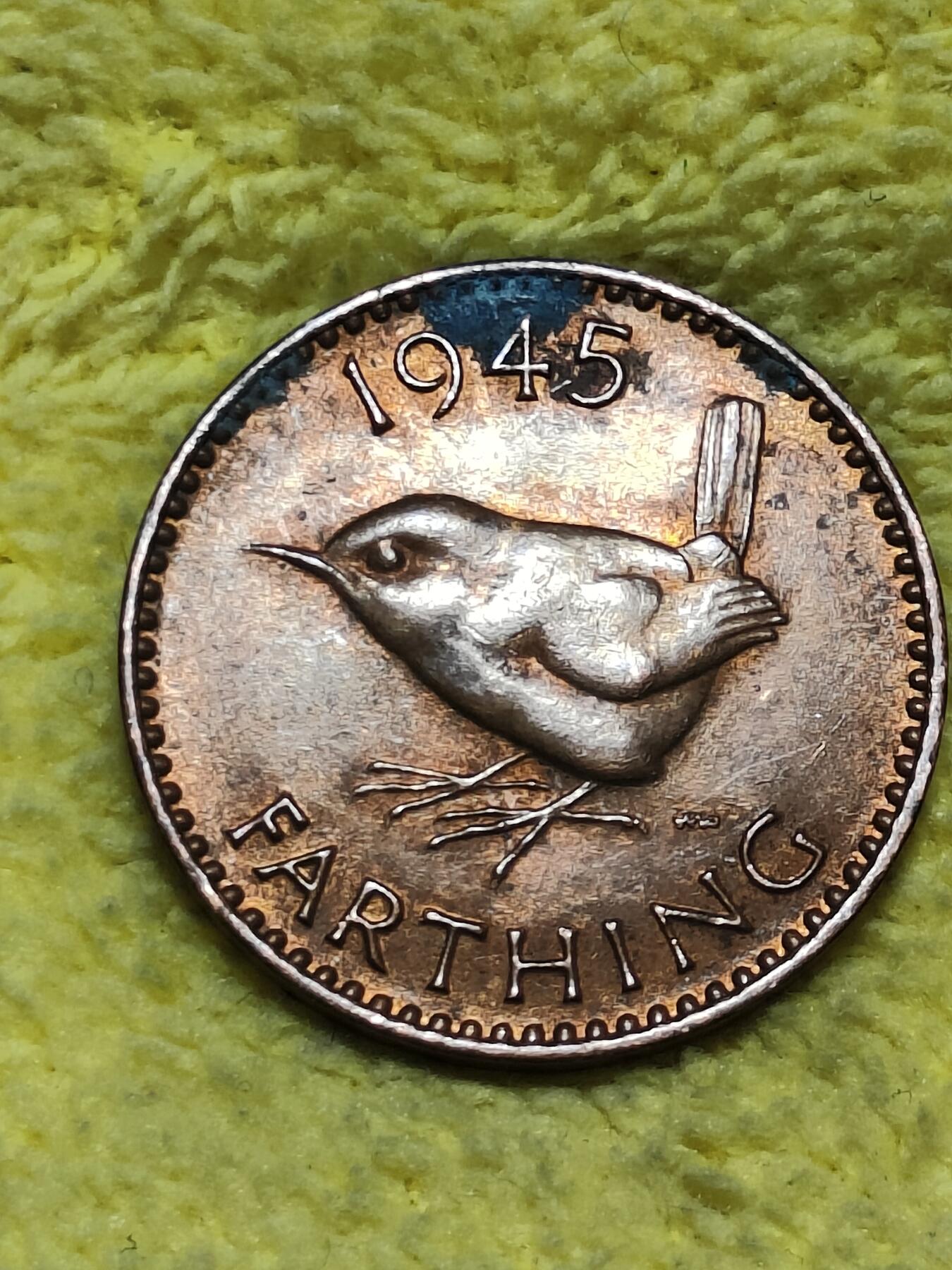 2025年第八十九场(总第一百一十五场）外国好品散币(免佣金) 英国🇬🇧1945年1法新(乔治六世第一版)