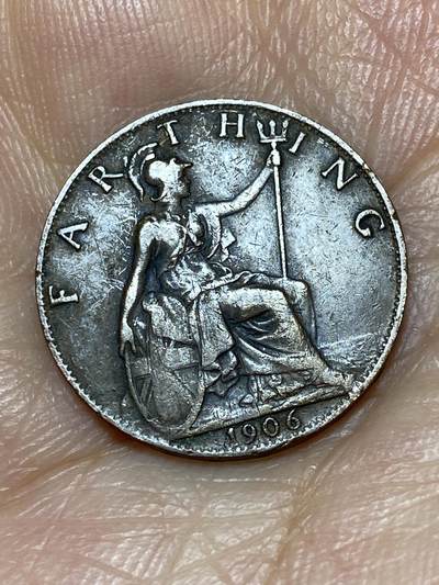 2025年第八十九场(总第一百一十五场）外国好品散币(免佣金) - 好品–英国🇬🇧1906年1法新(爱德华七世时期)
