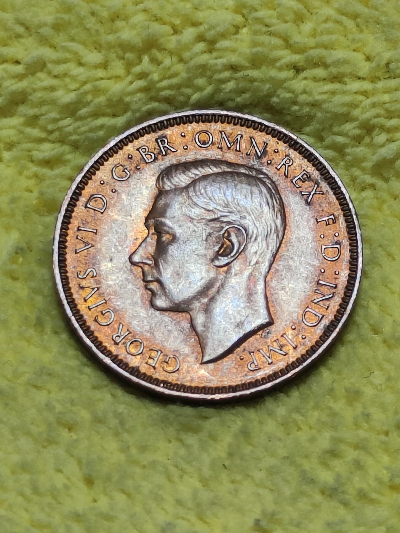 2025年第八十九场(总第一百一十五场）外国好品散币(免佣金) 英国🇬🇧1945年1法新(乔治六世第一版)