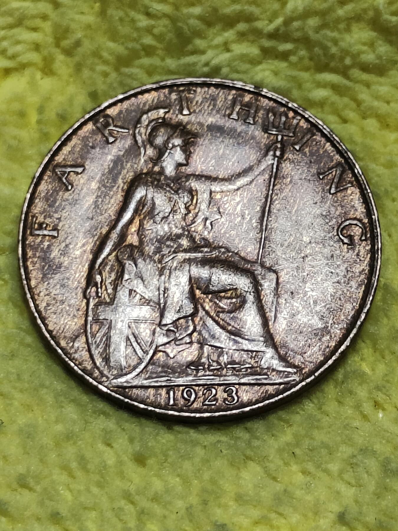 2025年第八十九场(总第一百一十五场）外国好品散币(免佣金) 英国🇬🇧1923年1法新(乔治五世第二版)
