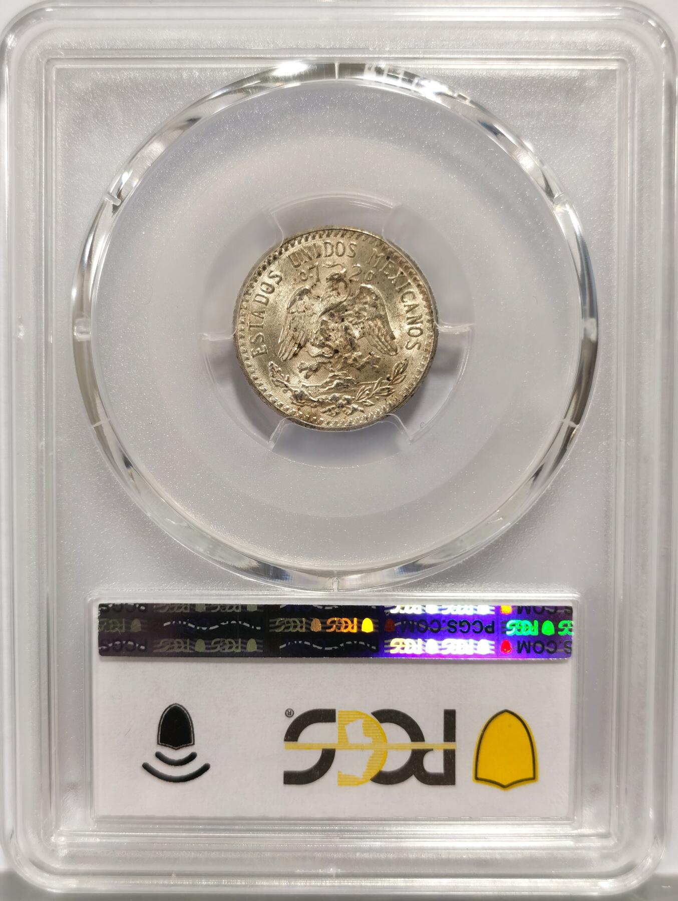 博洋堂世界钱币拍卖第139期（全场包邮） PCGS MS65 墨西哥1942年鹰洋20分银币
