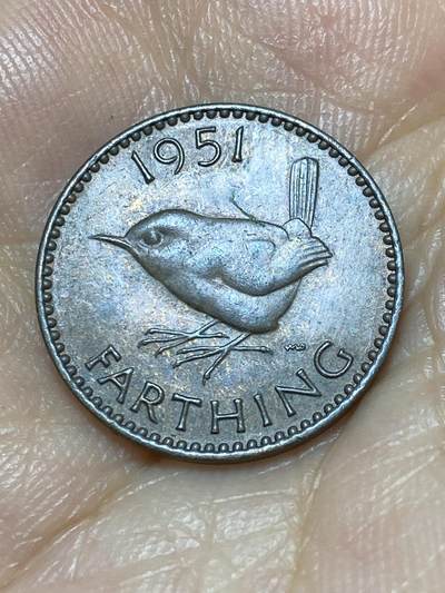 2025年第八十九场(总第一百一十五场）外国好品散币(免佣金) - 英国🇬🇧1951年1法新(乔治六世第二版)