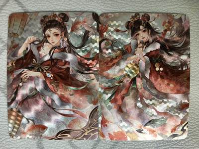 花开卡拍第38期（9月14号周日截拍，品控勿拍!!!拍品不寄存，运费5元，自制卡难免瑕疵，可能存在轻微撞角爆边等出厂瑕疵，品控介意勿拍！） - 墨卡文创 限定卡 粗闪2张
