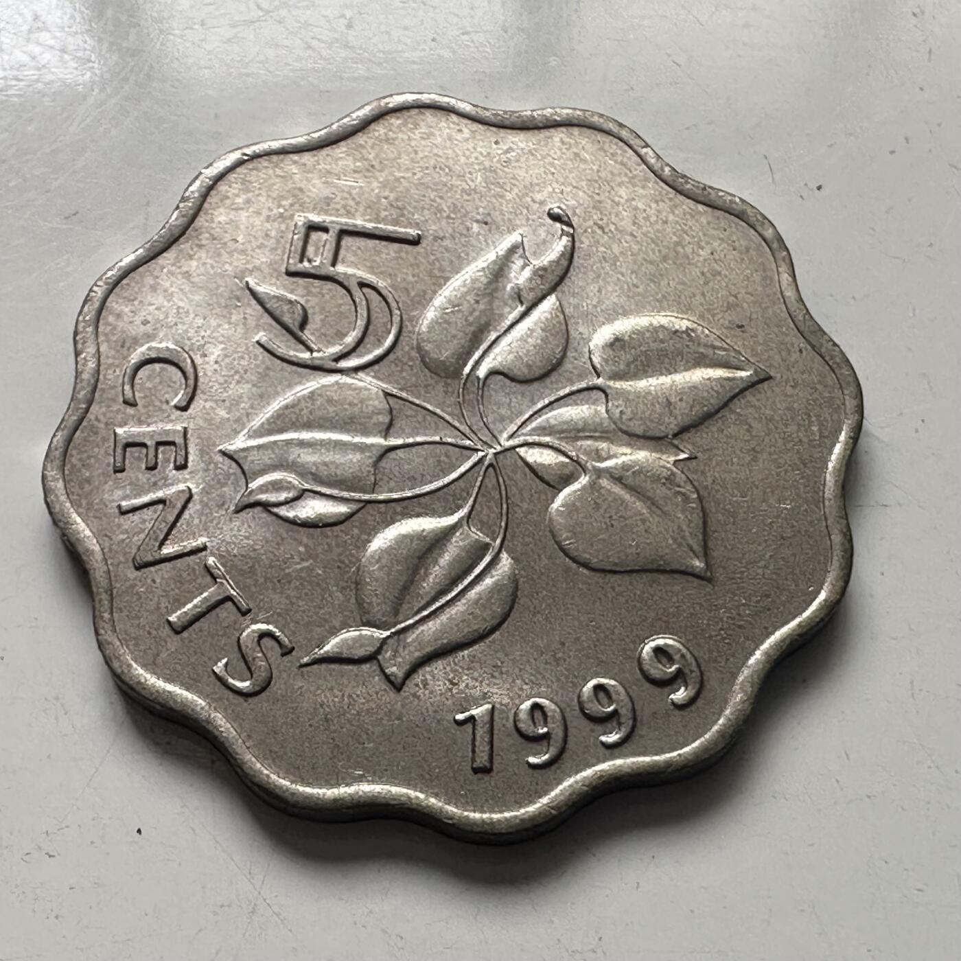 🌹外币初藏🌹🐯2025年第101场  每周二四六晚8️⃣点 接代拍 斯威士兰1999年五分