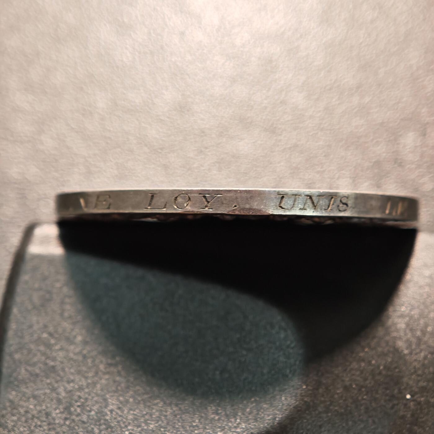 【德藏】世界币章拍卖第146期（拍品征集中~欢迎藏友联系） 1872年(刻字) 法国结婚纪念银章 蜜蜂边铭 刻字精美 淡包浆 直径约：39.5mm；重约：25g