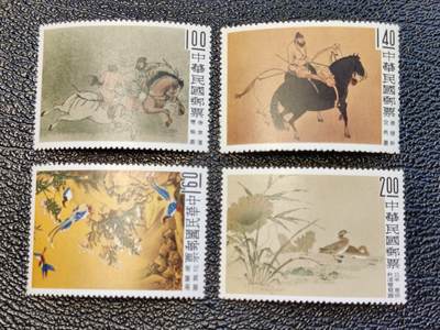 洪涛臻品批发群 精选邮票限时拍卖第1108期  1960年 专16 故宫古画(一) 全品！天生1粒小纸质点