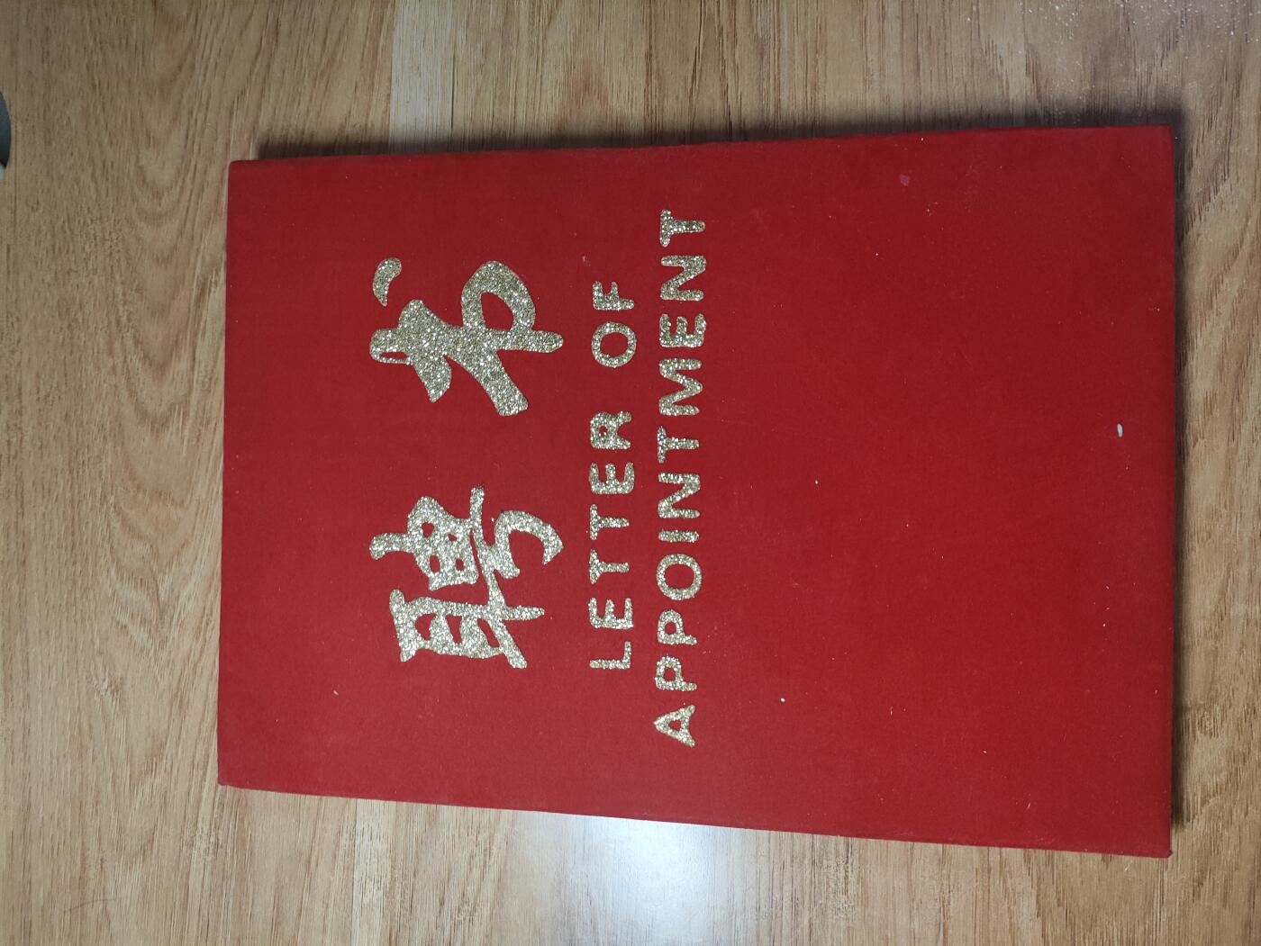 新时代收藏徽章红藏拍卖(第二十六场)  徽章纸品证书杂项 1元秒杀 自治区民政厅聘书 尺寸很大
