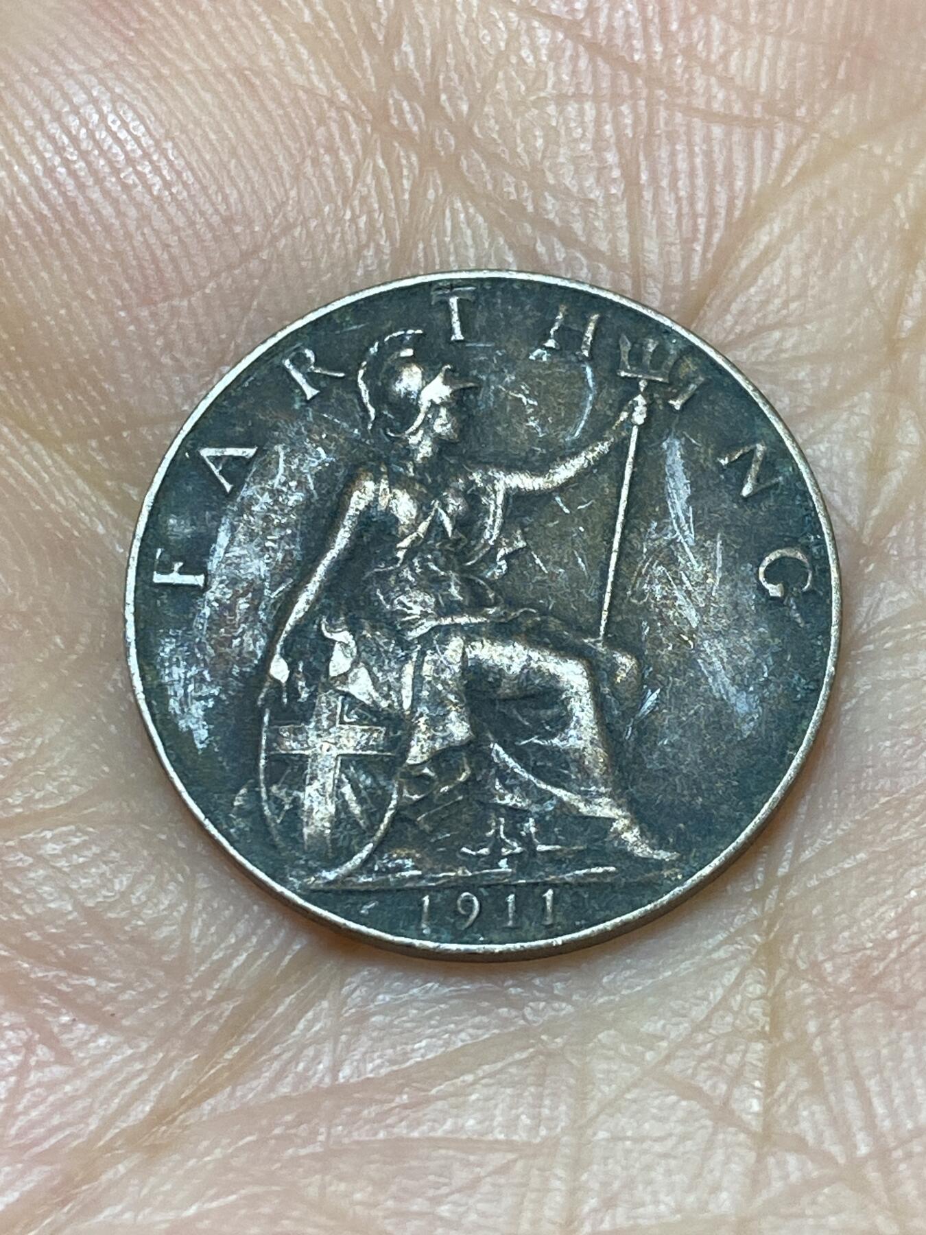 2025年第八十九场(总第一百一十五场）外国好品散币(免佣金) 英国🇬🇧1911年1法新(乔治五世登基年，第一版首发年)