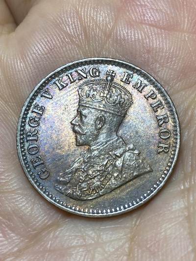 2025年第八十九场(总第一百一十五场）外国好品散币(免佣金) - 好品–英属印度1917年1/4安娜(乔治五世时期，无标c版加尔各答造)
