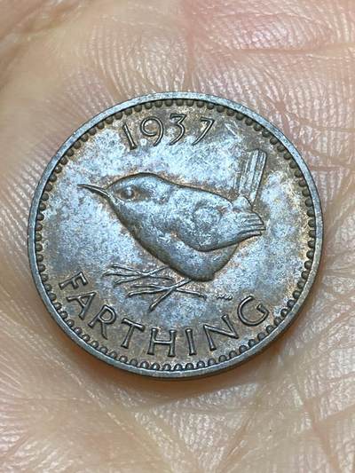 2025年第八十九场(总第一百一十五场）外国好品散币(免佣金) - 英国🇬🇧1937年1法新(乔治六世登基年，第一版首发年)