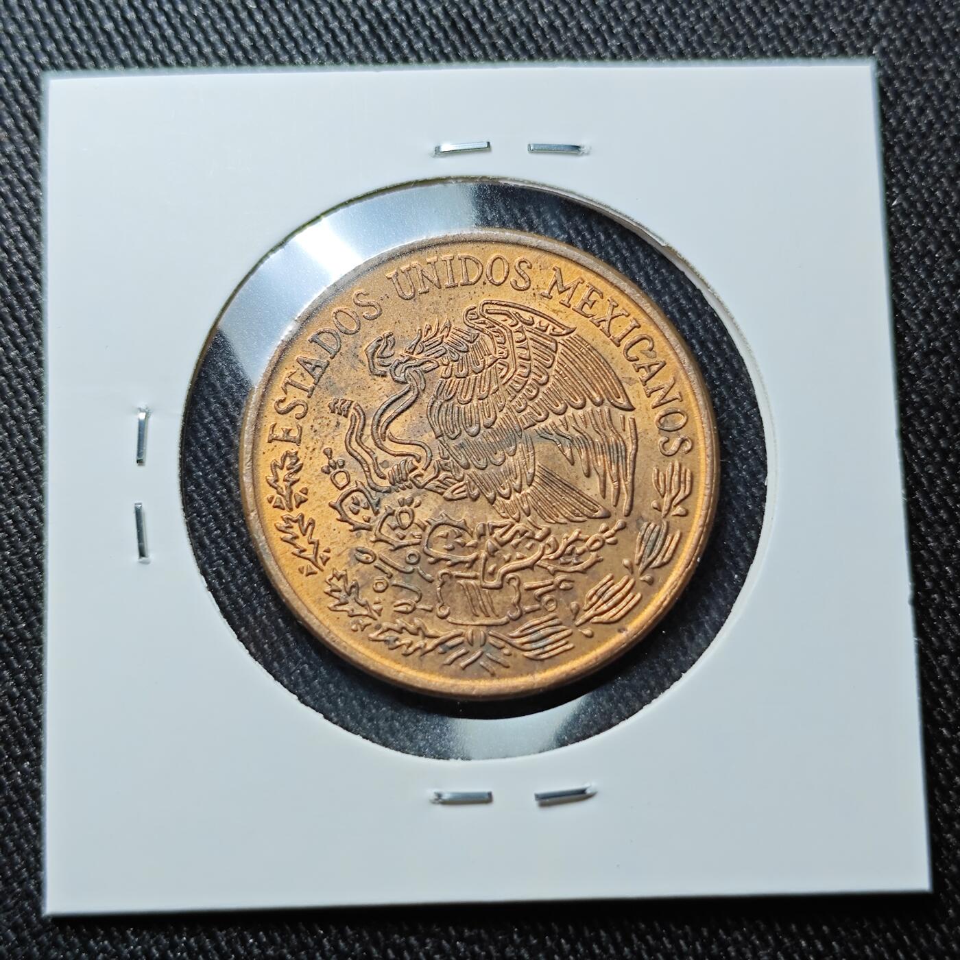 KK钱币收藏小铺 套币专场 2月预留时间 周末发货  1971墨西哥20分铜币 好品