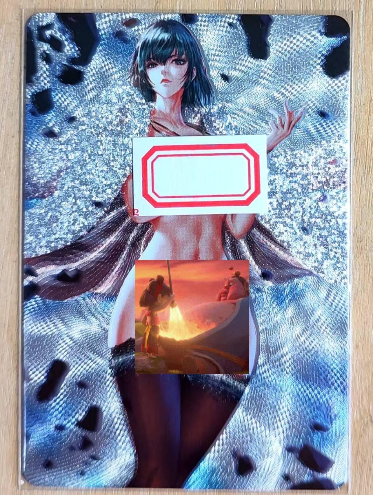 龙虎卡牌第五十四场 （无佣金，满120包邮，欢迎送拍） 粗闪 砖家卡牌 披风黑丝吹雪 特藏卡