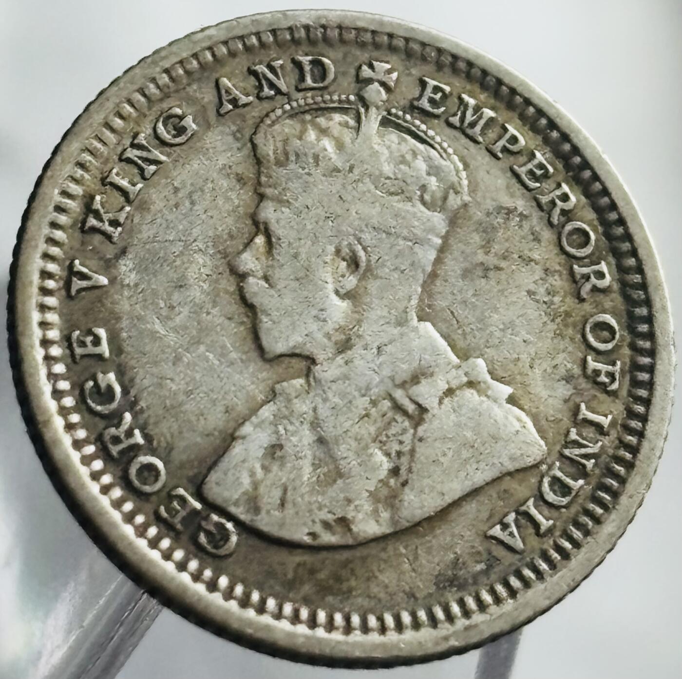 文馨钱币收藏第 271 场， 长期接收代拍品 好品 1926 年英属海峡乔治五世 5 分银币，首发版