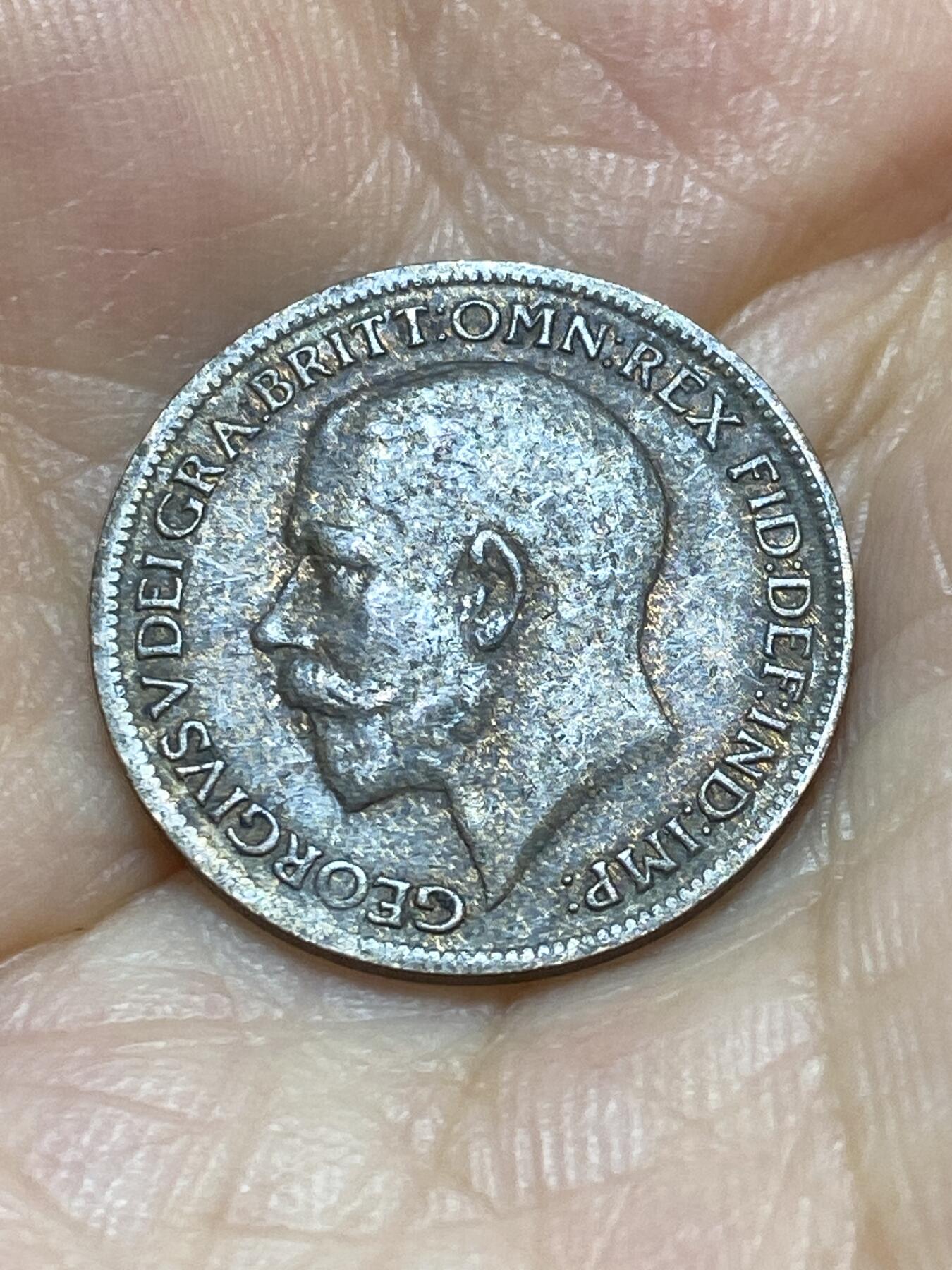 2025年第九十场(总第一百一十六场）外国好品散币(免佣金) 英国🇬🇧1919年1法新(乔治五世第二版)