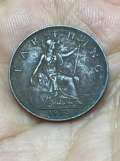 2025年第九十场(总第一百一十六场）外国好品散币(免佣金) - 英国🇬🇧1932年1法新(乔治五世第三版)