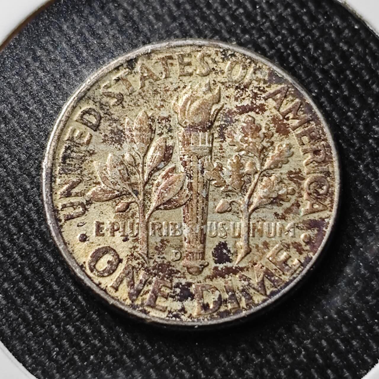 KK钱币收藏小铺 套币专场 2月预留时间 周末发货   1962美国10分银币 好品