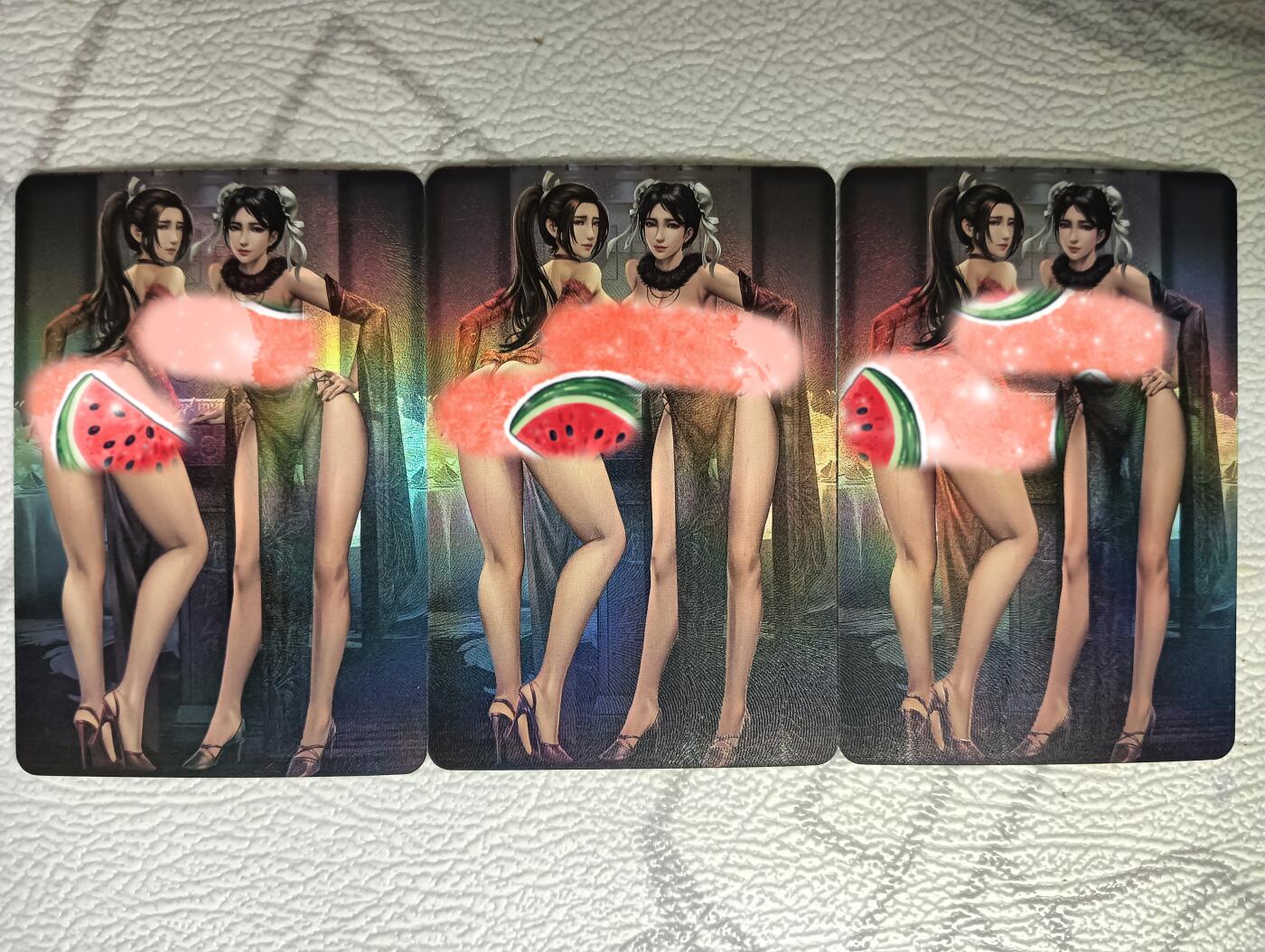 花开卡拍第38期（9月14号周日截拍，品控勿拍!!!拍品不寄存，运费5元，自制卡难免瑕疵，可能存在轻微撞角爆边等出厂瑕疵，品控介意勿拍！） 艺术卡，彩闪三宫