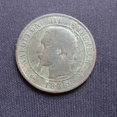 【游宝拍卖】乙巳蛇年68期 最低佣金1元起拍 - 法国 1856年 拿破仑三世10分