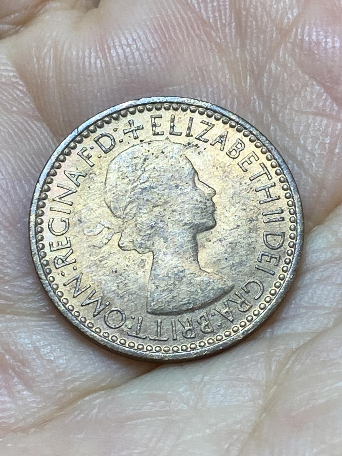 2025年第九十场(总第一百一十六场）外国好品散币(免佣金) 英国🇬🇧1953单年份1法新(伊丽莎白二世加冕年，第一版)