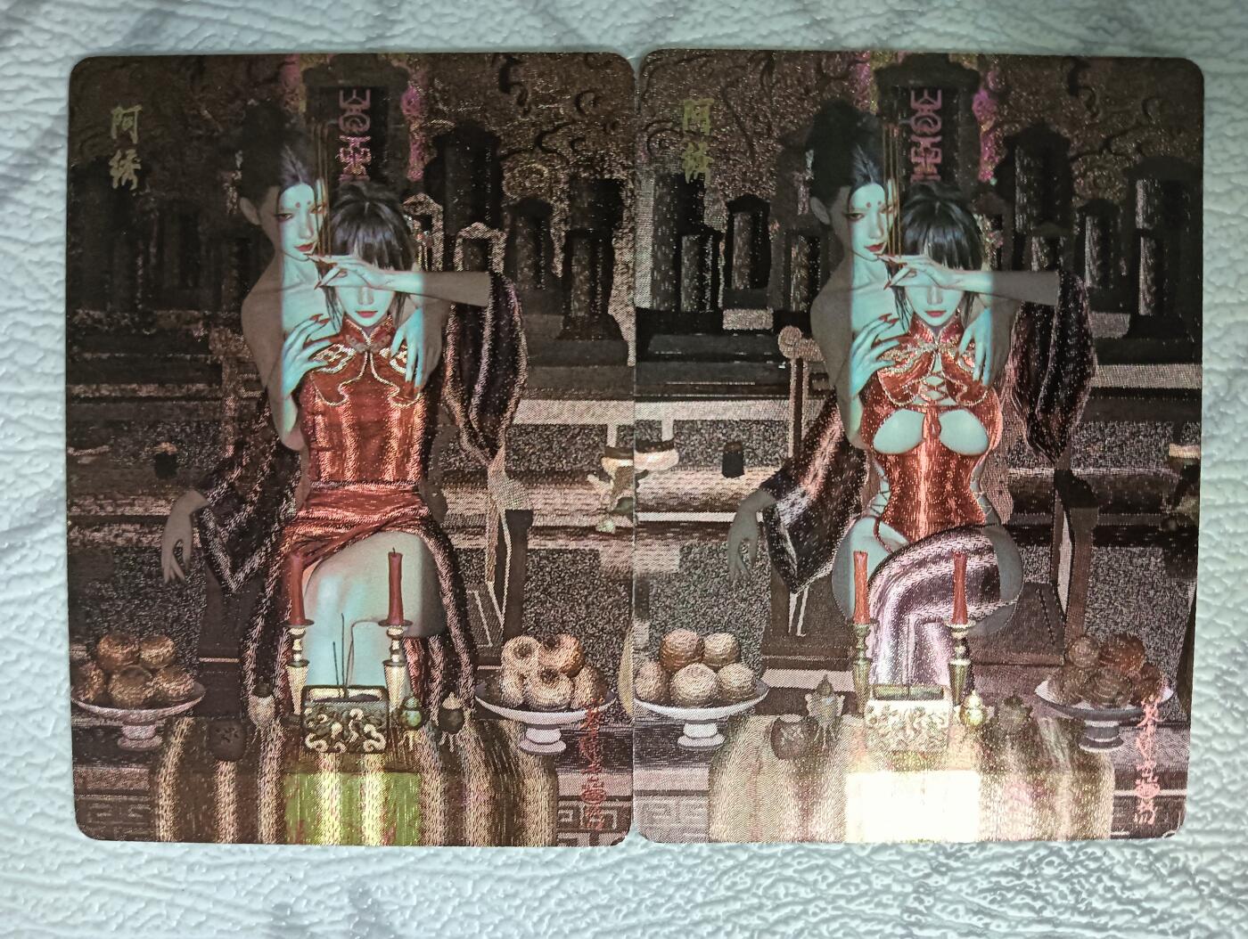 花开卡拍第38期（9月14号周日截拍，品控勿拍!!!拍品不寄存，运费5元，自制卡难免瑕疵，可能存在轻微撞角爆边等出厂瑕疵，品控介意勿拍！）