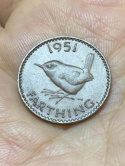 2025年第九十场(总第一百一十六场）外国好品散币(免佣金) - 英国🇬🇧1951年1法新(乔治六世第二版)