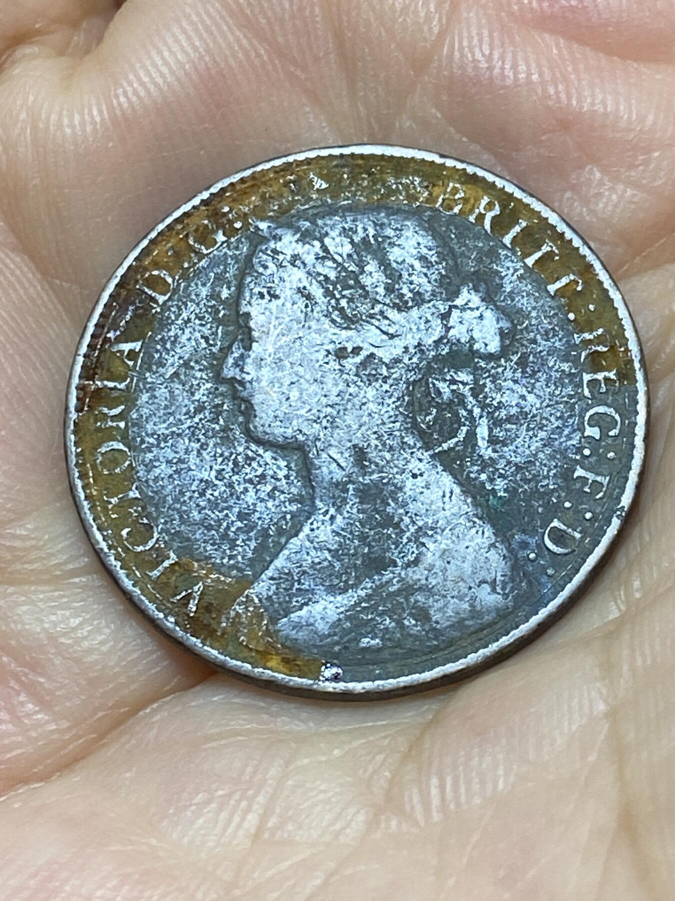 2025年第九十场(总第一百一十六场）外国好品散币(免佣金) 英国🇬🇧1873年半便士(维多利亚女王中年桂冠，第二版)