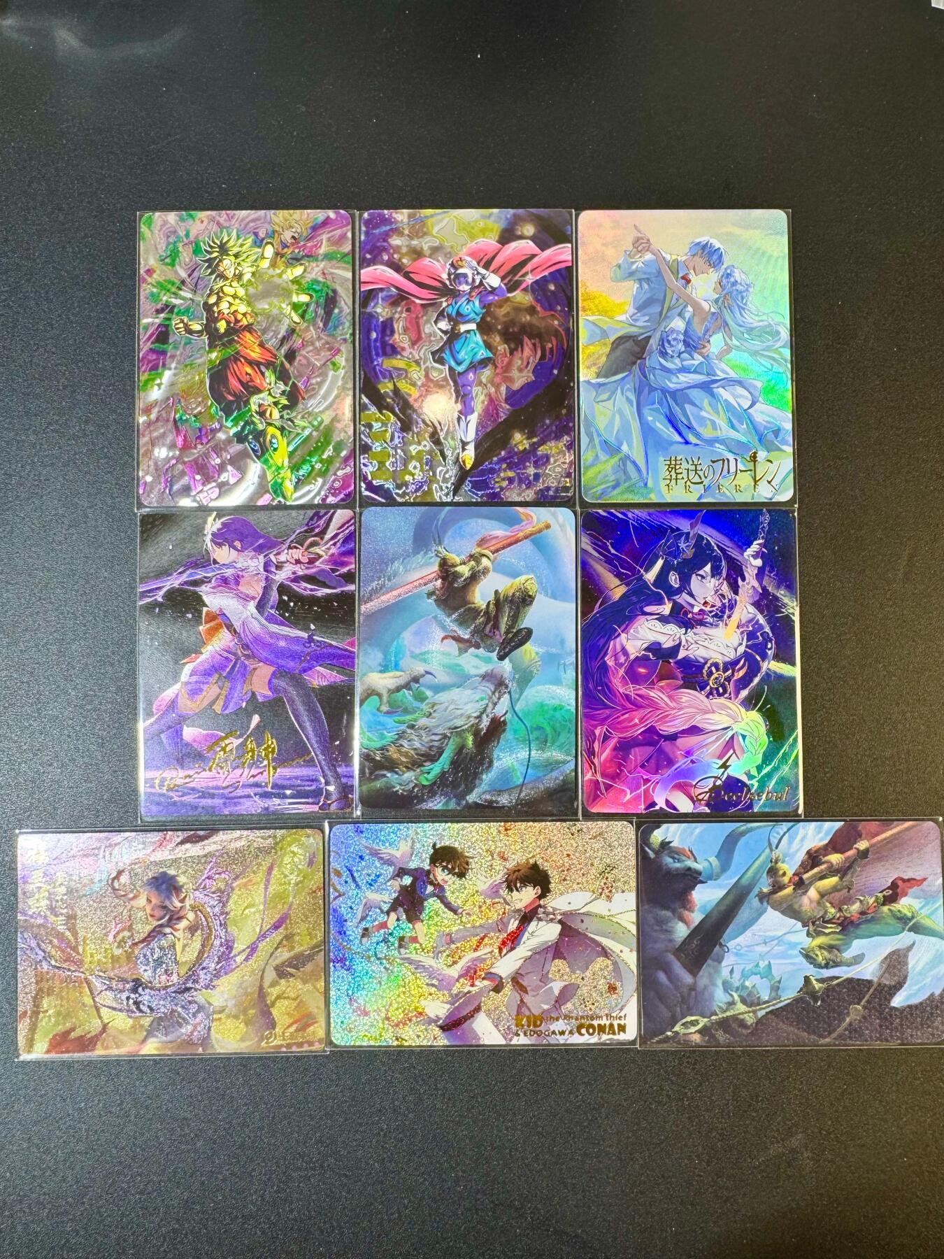 NO.9期 周末去哪爽？金牌大拍场！一站式配齐，方便凑单！（周6晚6点半截拍，卖家送拍0抽成！） 白花恋诗 龙珠、柯南、王者荣耀、雷电将军等 光刻+粗闪+折光彩闪