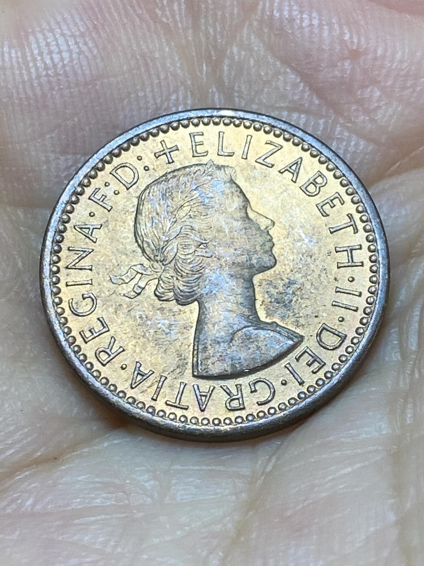 2025年第九十场(总第一百一十六场）外国好品散币(免佣金) 英国🇬🇧1954年1法新(伊丽莎白二世青年桂冠，第二版首发年仅发行3年)