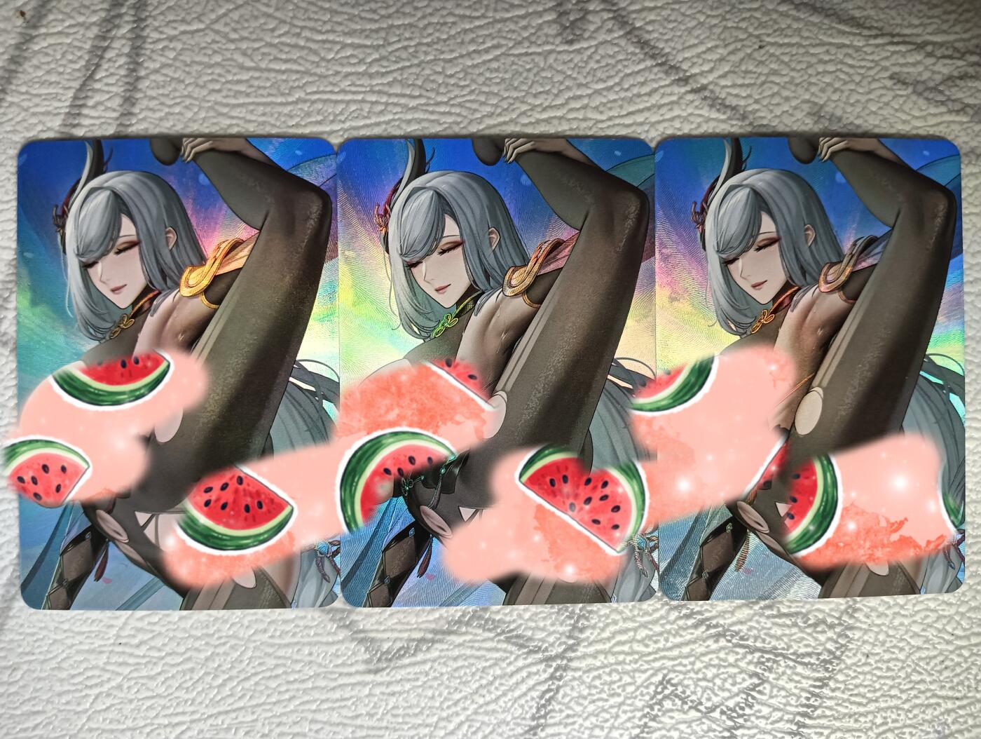 花开卡拍第38期（9月14号周日截拍，品控勿拍!!!拍品不寄存，运费5元，自制卡难免瑕疵，可能存在轻微撞角爆边等出厂瑕疵，品控介意勿拍！） 艺术卡，彩闪三宫