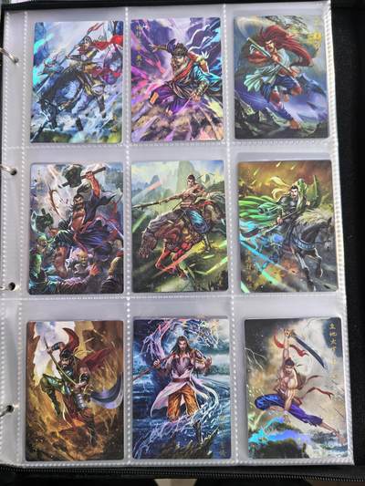 粤A卡牌第10期（9月17日22:00截拍） 【套卡】豪卡水浒忠义篇108将-彩闪工艺 一套108张