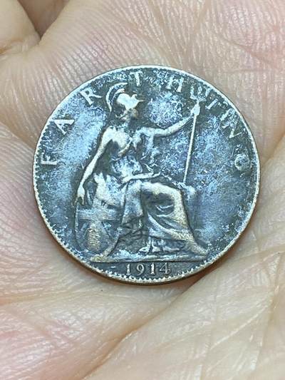2025年第九十场(总第一百一十六场）外国好品散币(免佣金) - 英国🇬🇧1914年1法新(乔治五世第一版)