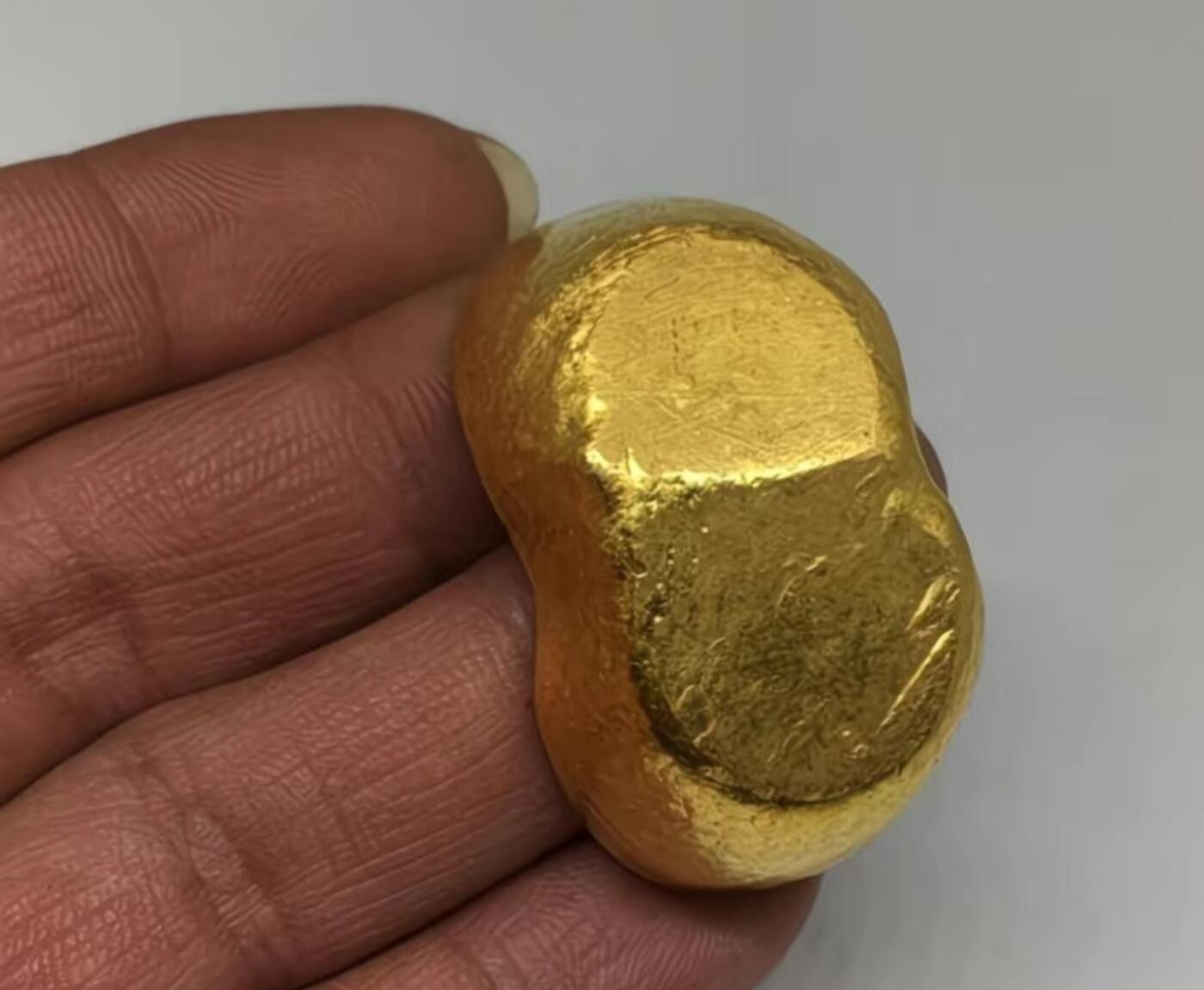 古玩杂相专场（2） 仿 精铸乾隆十年足赤金锭