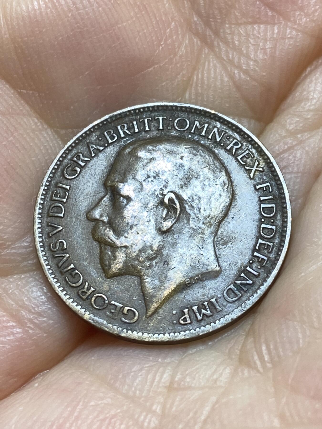 2025年第九十场(总第一百一十六场）外国好品散币(免佣金) 英国🇬🇧1920年1法新(乔治五世第二版)