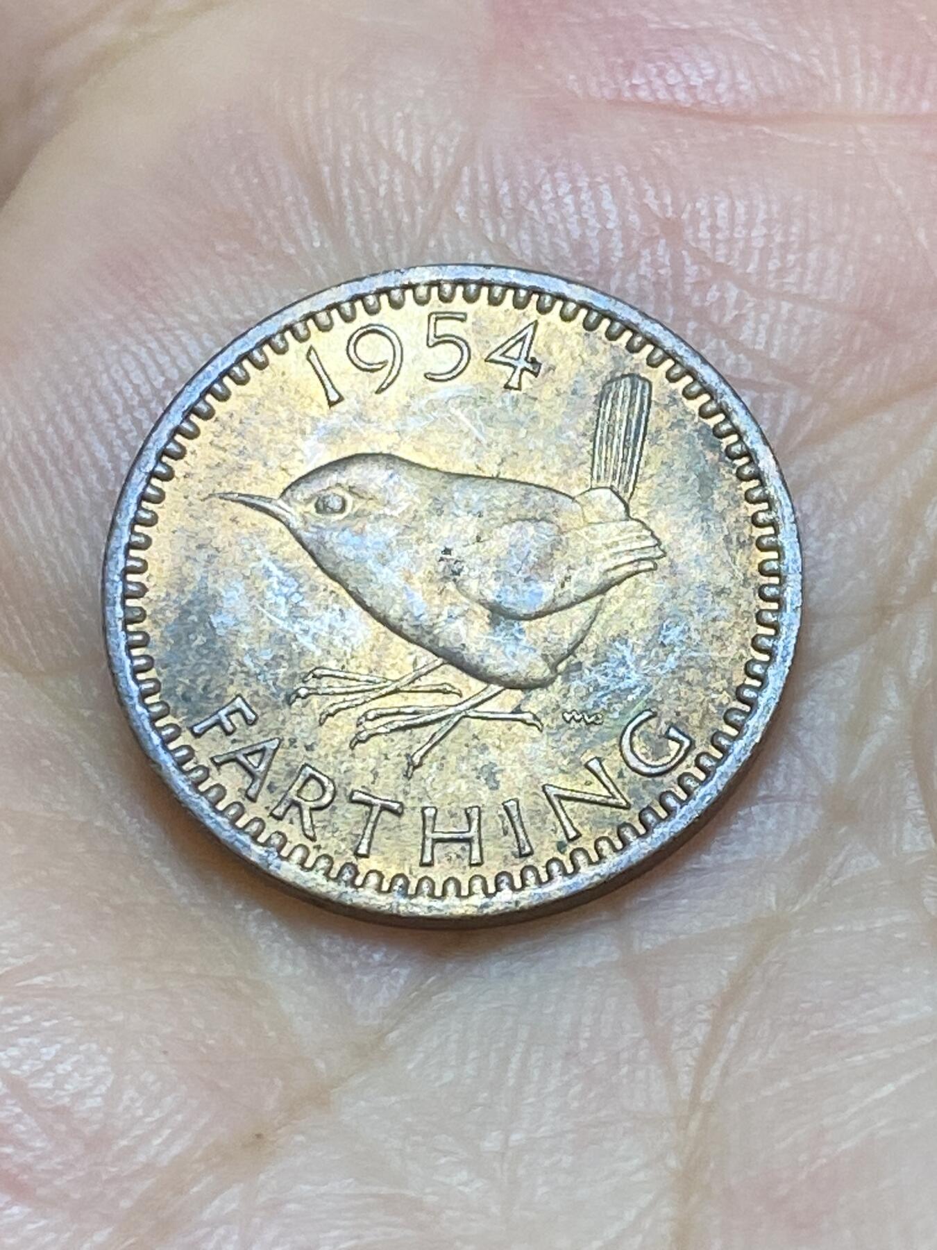 2025年第九十场(总第一百一十六场）外国好品散币(免佣金) 英国🇬🇧1954年1法新(伊丽莎白二世青年桂冠，第二版首发年仅发行3年)