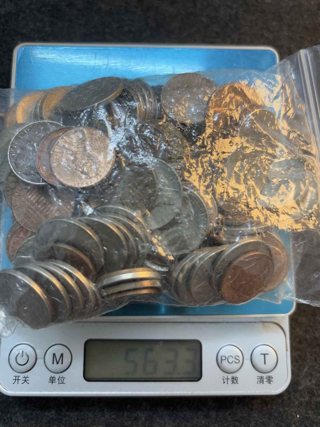 文馨钱币收藏第 271 场， 长期接收代拍品 美分 563 克，好品未数未挑，大概几百枚