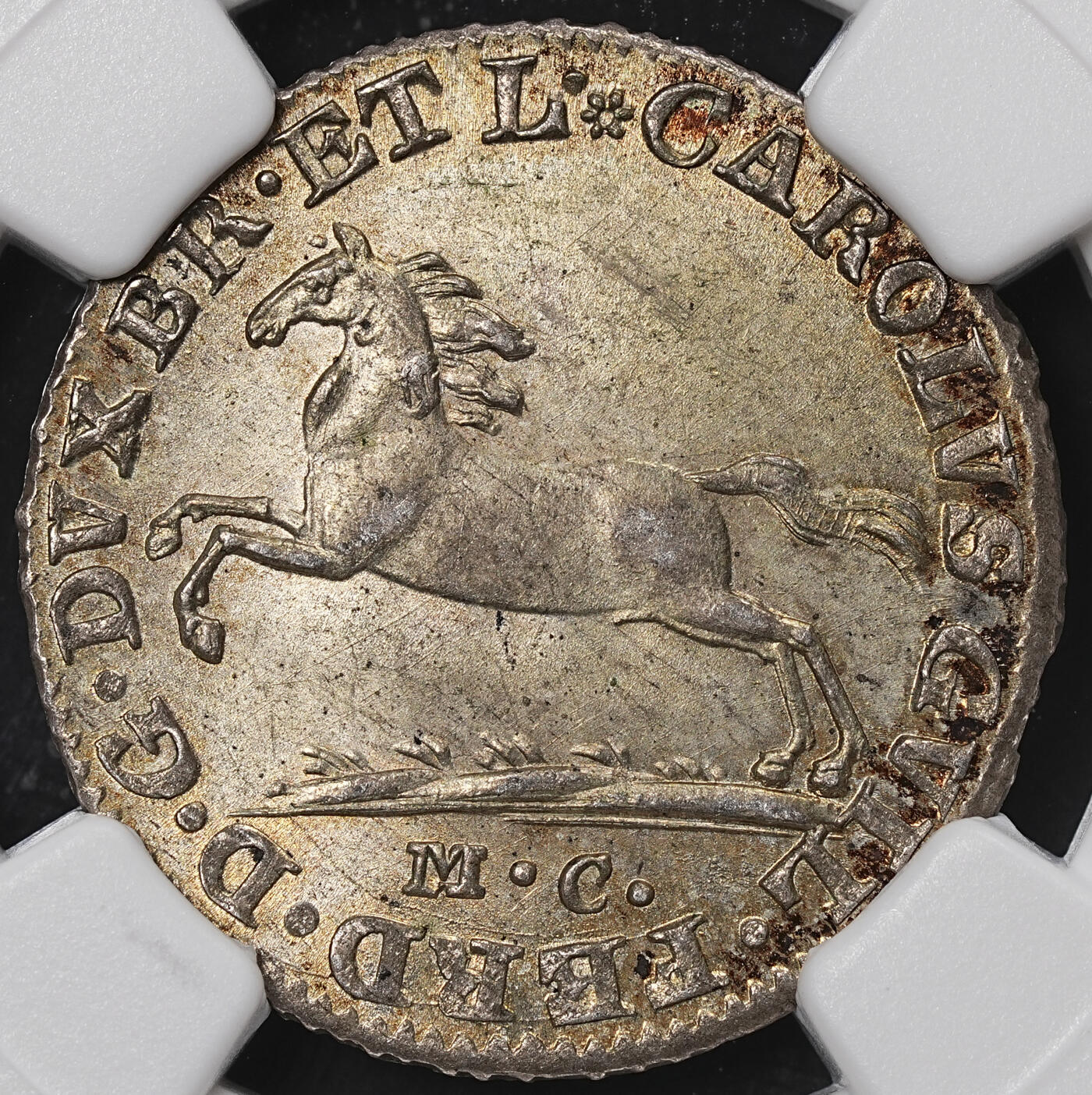 修遠堂世界钱币第八十四期 N‌GC MS64 1805年布伦瑞克‌-沃尔芬布特尔‌1/12泰勒 飞马银币 唯一亚军分 更高仅一枚65分