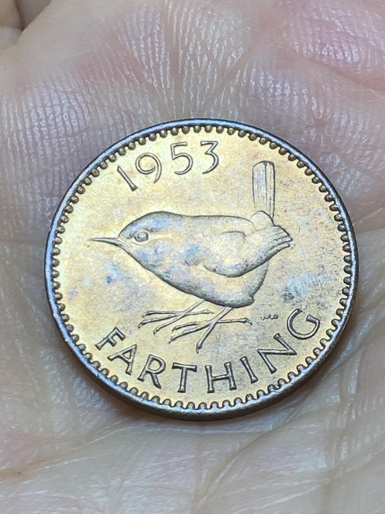 2025年第九十场(总第一百一十六场）外国好品散币(免佣金) 英国🇬🇧1953单年份1法新(伊丽莎白二世加冕年，第一版)