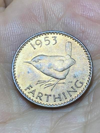 2025年第九十场(总第一百一十六场）外国好品散币(免佣金) - 英国🇬🇧1953单年份1法新(伊丽莎白二世加冕年，第一版)