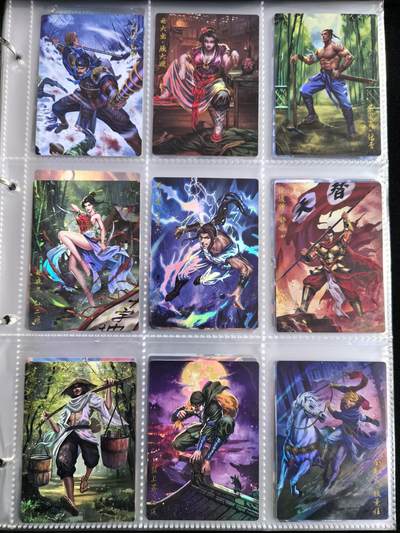 粤A卡牌第10期（9月17日22:00截拍） 【套卡】豪卡水浒忠义篇108将-彩闪工艺 一套108张