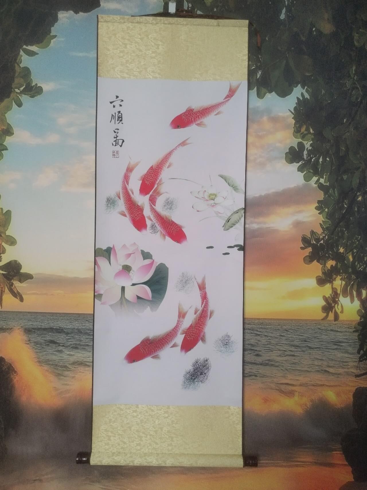 综合 六顺图。130 —45cm。