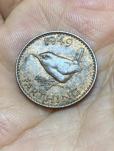 2025年第九十场(总第一百一十六场）外国好品散币(免佣金) - 英国🇬🇧1949年1法新(乔治六世第二版，首发年)