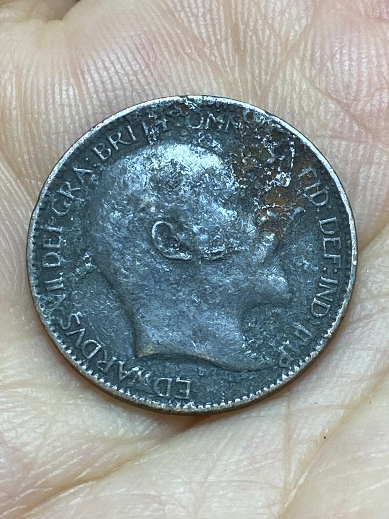 2025年第九十场(总第一百一十六场）外国好品散币(免佣金) 英国🇬🇧1908年1法新(爱德华七世时期)