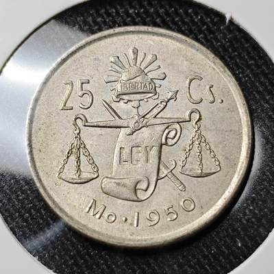KK钱币收藏小铺 套币专场 2月预留时间 周末发货 -  1950墨西哥25分银币