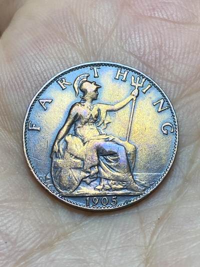 2025年第九十场(总第一百一十六场）外国好品散币(免佣金) - 英国🇬🇧1905年1法新(爱德华七世时期)