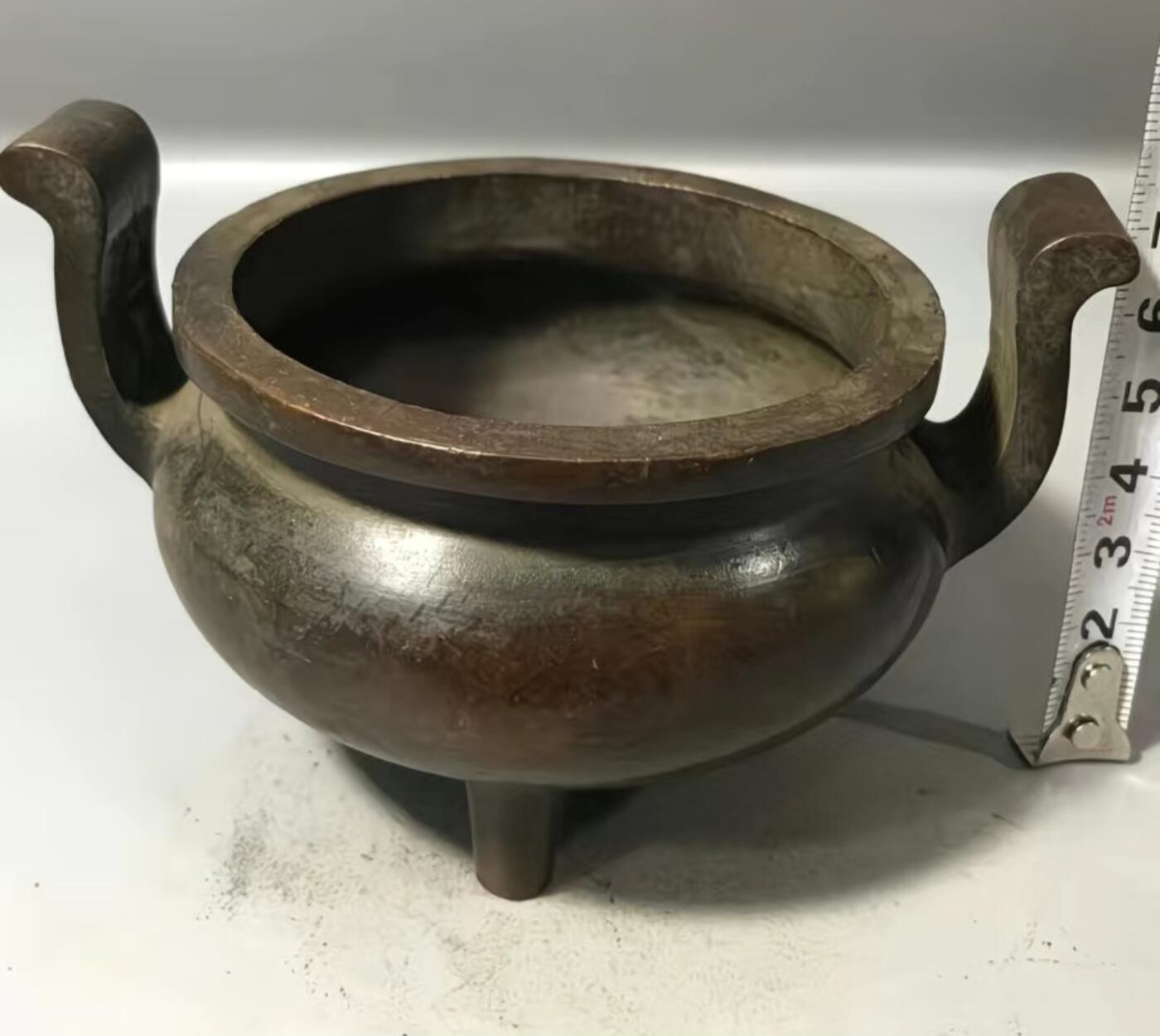 古玩杂相专场（2） 仿古怀旧铜香炉 老皮壳老包浆