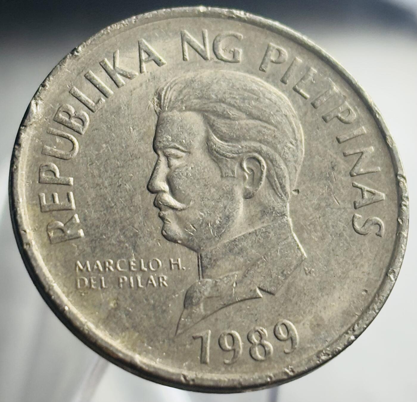 文馨钱币收藏第 271 场， 长期接收代拍品 1989 年菲律宾 50 分，大版