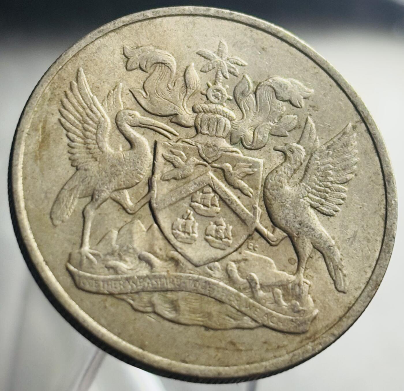 文馨钱币收藏第 271 场， 长期接收代拍品 1967 年特立尼达和多巴哥 50 分 首发版