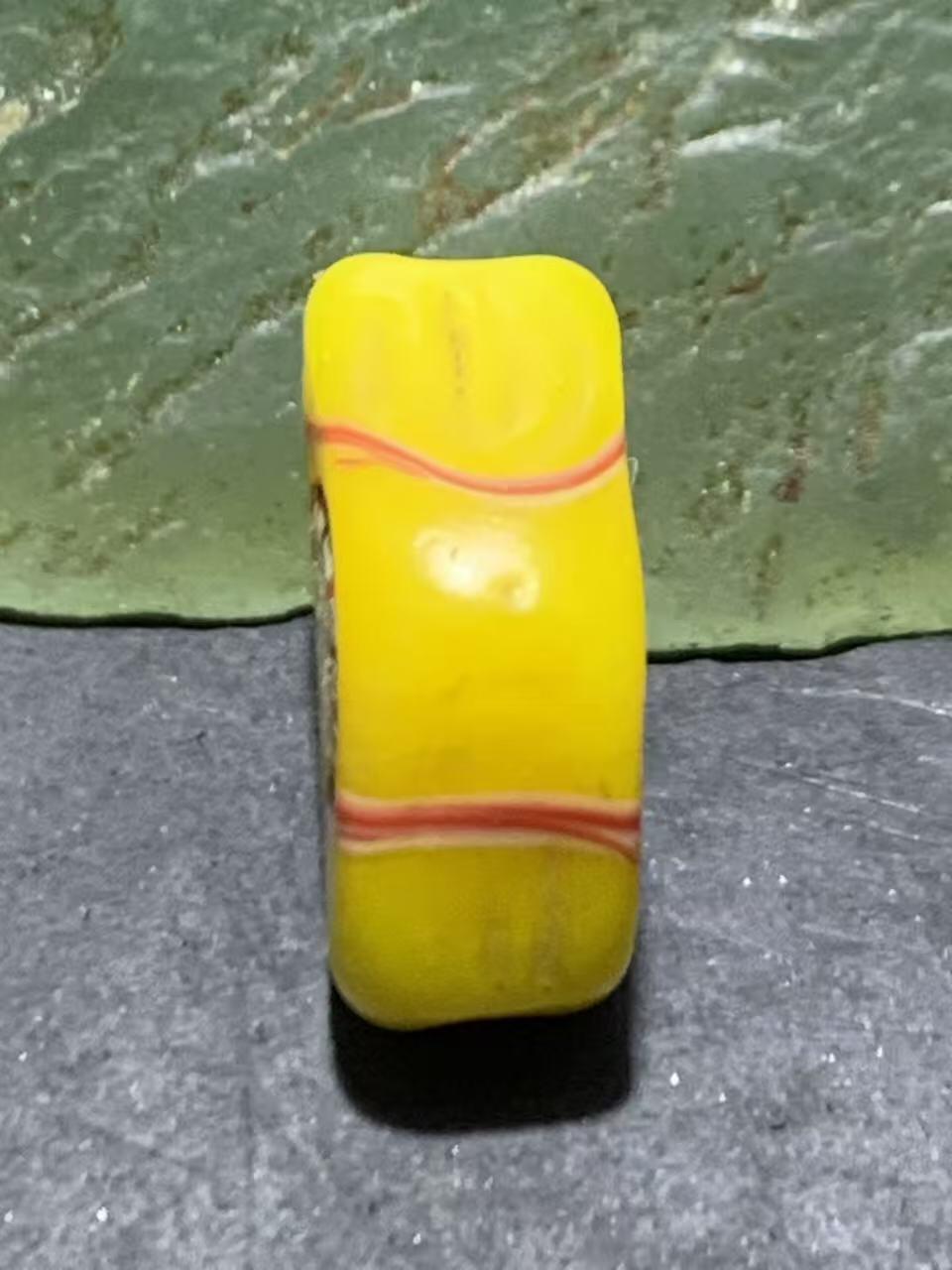 西亚古法手做恶魔之眼，人面琉璃珠一颗，
