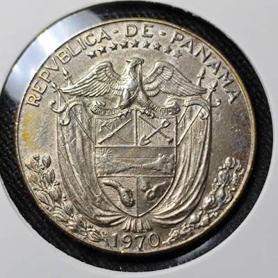 KK钱币收藏小铺 套币专场 2月预留时间 周末发货 -  1970巴拿马1/2巴波亚银币