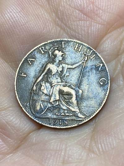 2025年第九十场(总第一百一十六场）外国好品散币(免佣金) - 英国🇬🇧1918年1法新(乔治五世第一版)